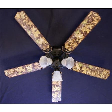 Emblem 52 in. New Camouflage Camo Ceiling Fan; Mossy Oak EM983734